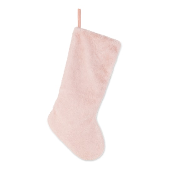 Glitzhome® 24" Pink Plush Christmas Stocking